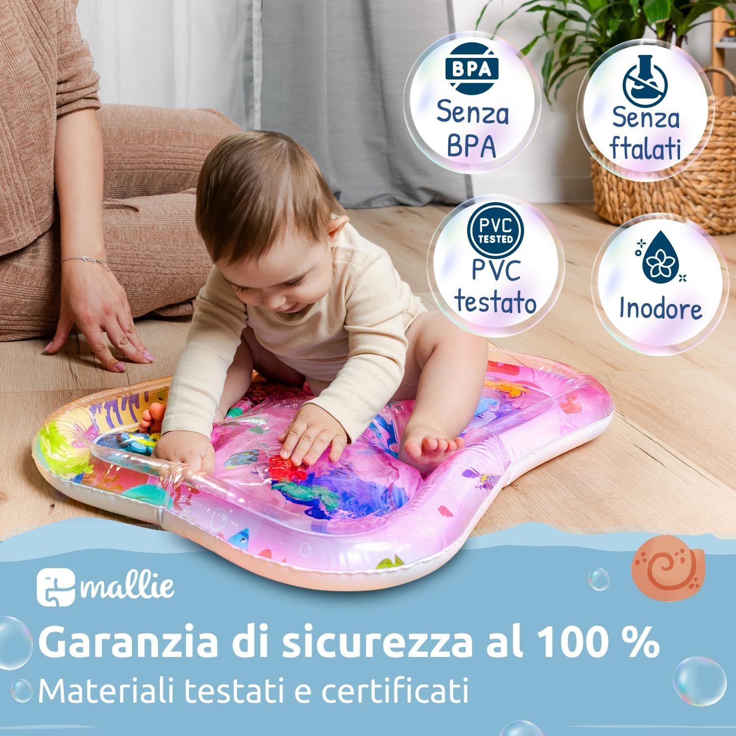 Thumbnail 3 de Mallie Tappeto Acqua Neonati Tummy Time 1 pezzo
