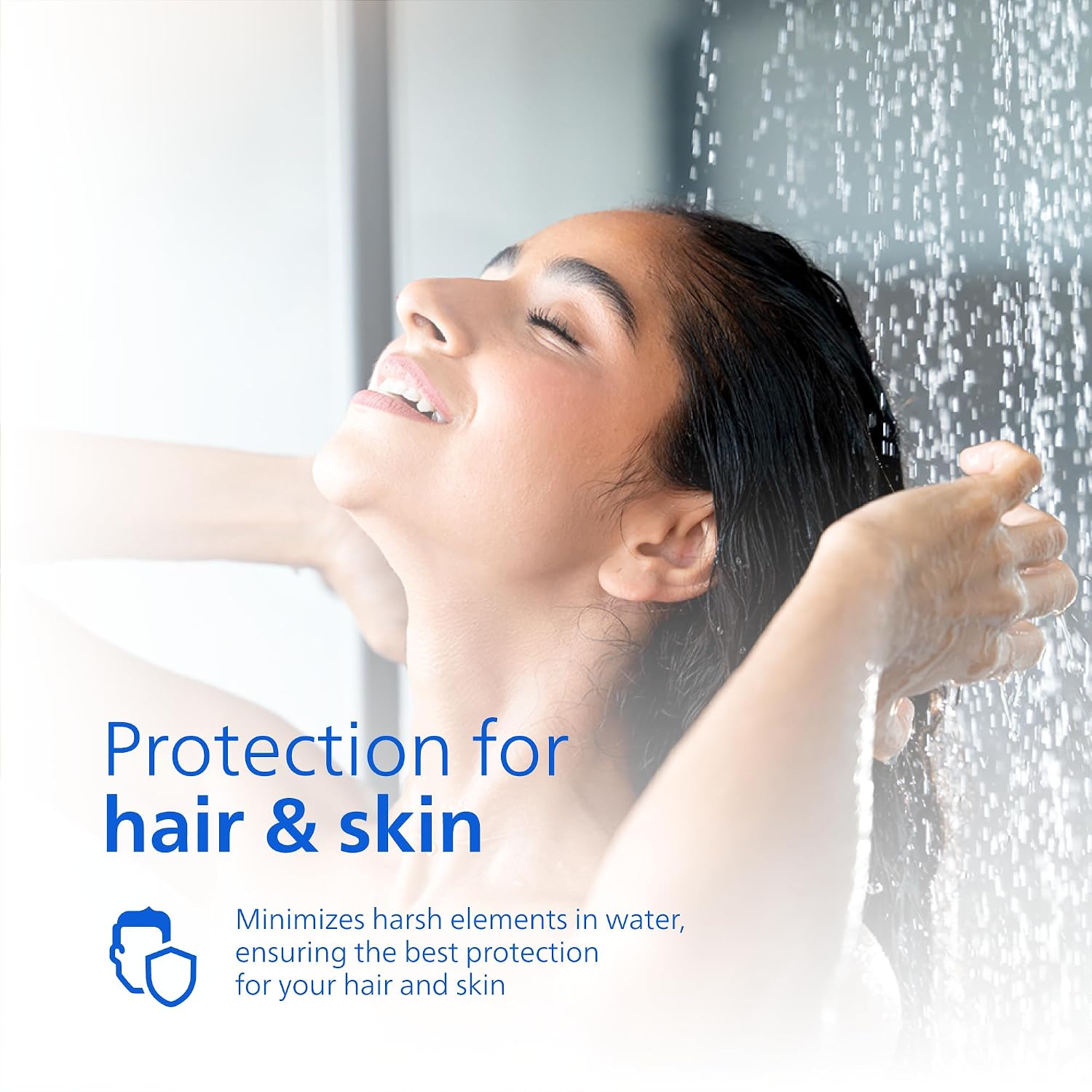 Thumbnail 1 de Philips Water in-Line Shower Filter (50,000 L) – Black/Reduces Chlorine by up to 99%