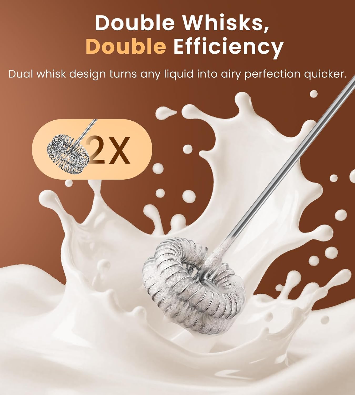 Thumbnail 4 de SIMPLETASTE Handheld Milk Frother with 3 Speeds