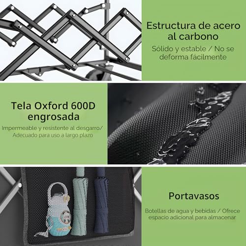 Detalle de Morpilot Plegable 220L / 150 kg: carro todoterreno para playa, césped y camping
