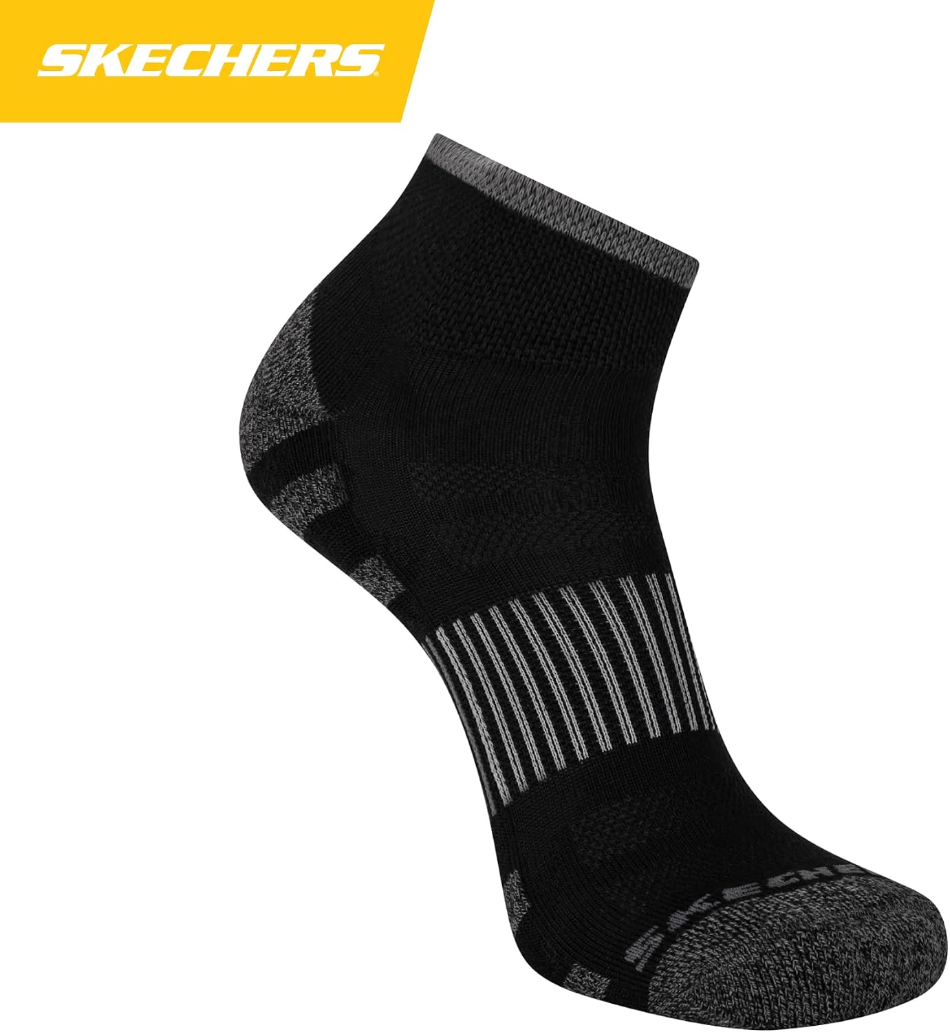 Detalle de Skechers 8-pack Work Collection Quarter Crew — Chaussettes de travail à amorti prolongé et ventilation