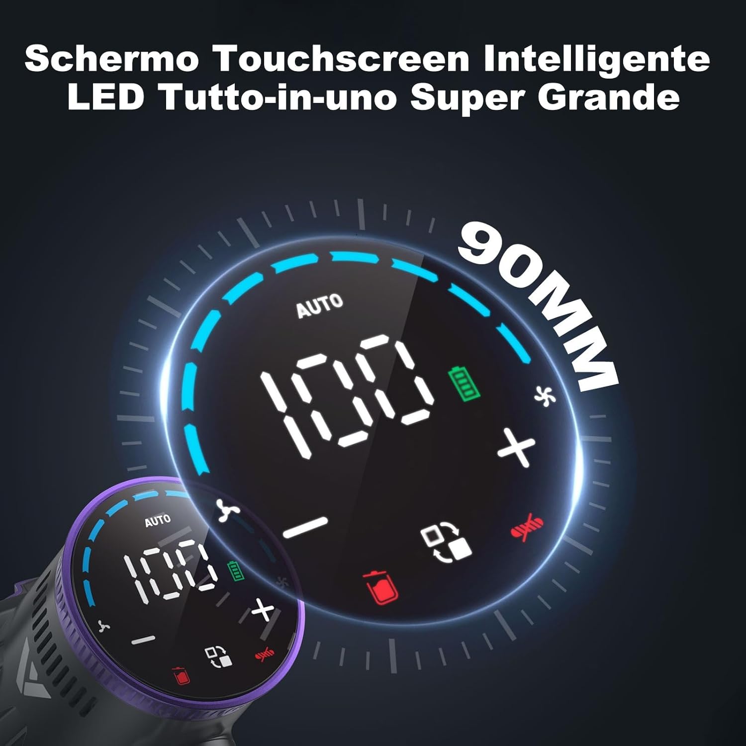 Thumbnail 3 de Coovy SU7: Aspirapolvere a batteria 580W 55KPa, autonomia fino a 75 minuti, senza fili