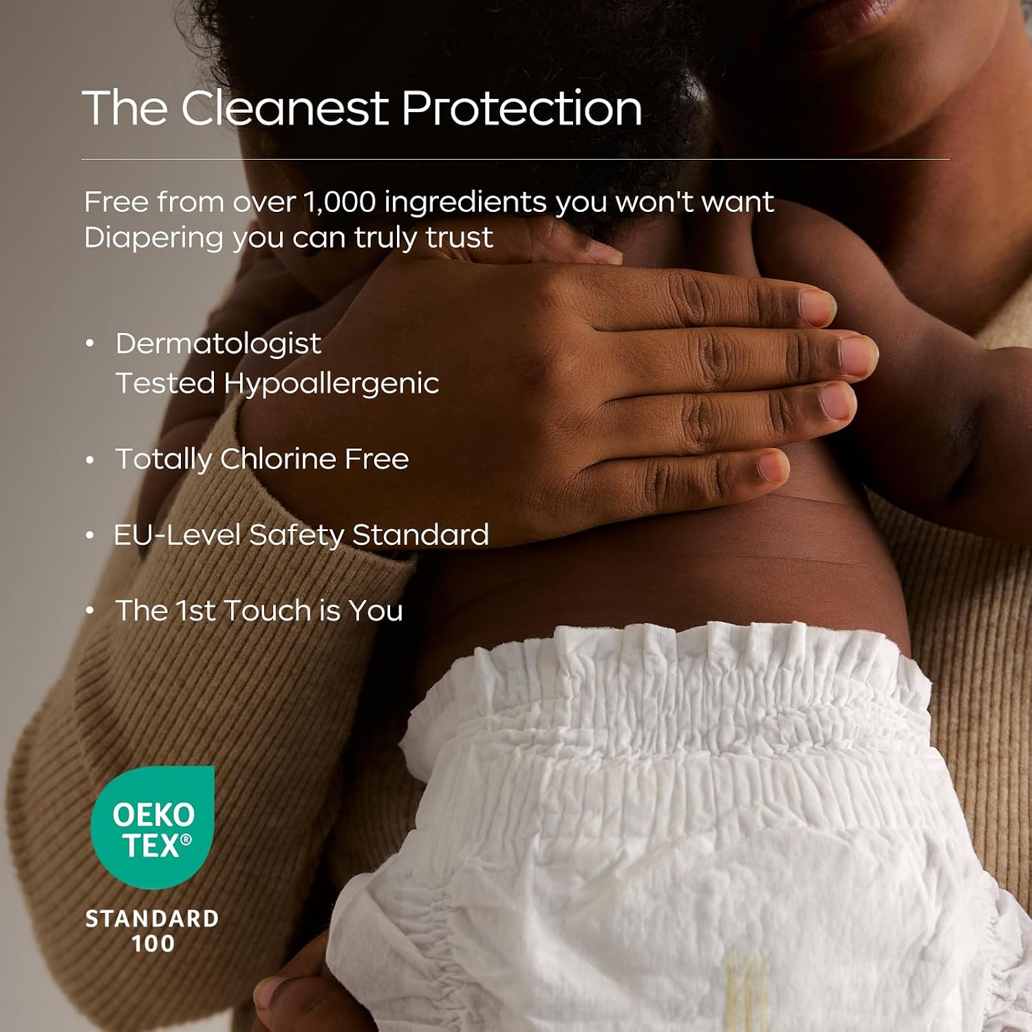 Detalle de Bc Babycare Cloud Skin Baby Diapers, Size 1 (8–14 lbs), 33 Count, Hypoallergenic