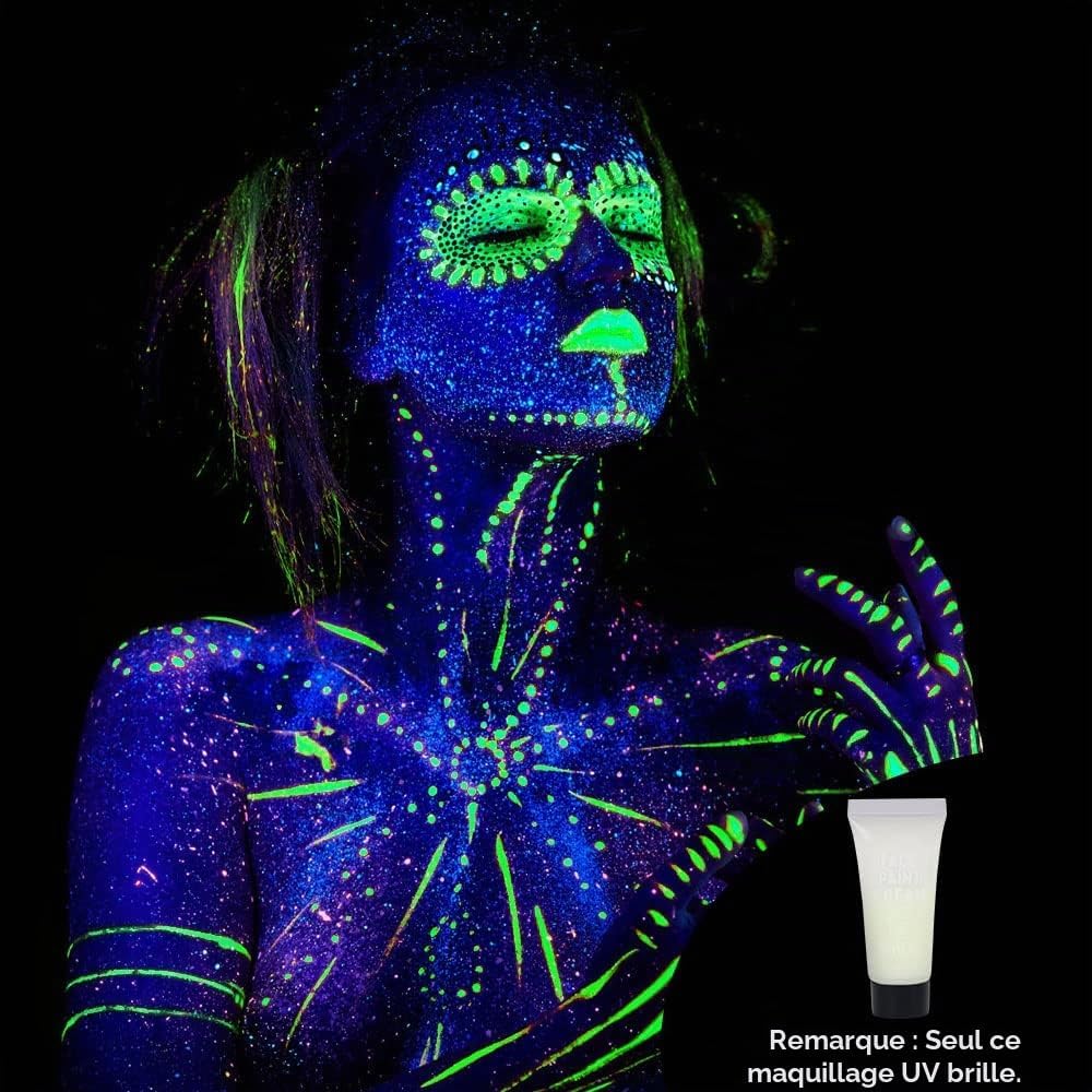 Thumbnail 4 de AOMIG 20-delige schminkset voor gezicht en lichaam met fluorescerende verf