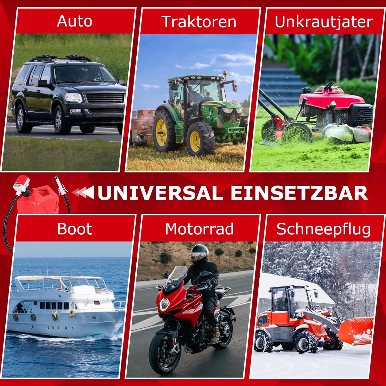 Thumbnail 6 de Kraftstoffpumpe Elektrisch von innhom – Tragbare Kanisterpumpe mit automatischem Stoppsensor