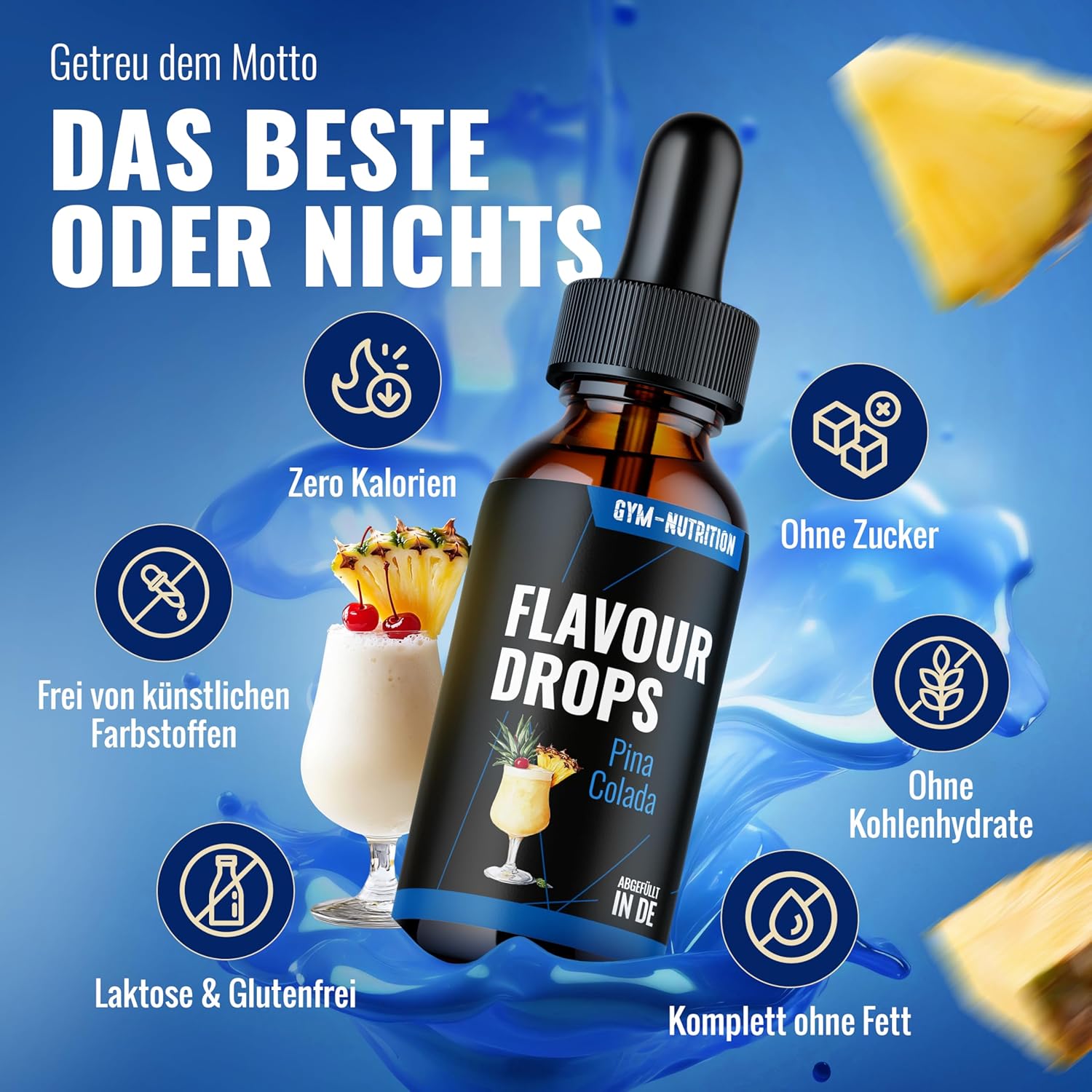 Thumbnail 1 de Gym Nutrition Flavour Drops Zuckerfrei 50ml