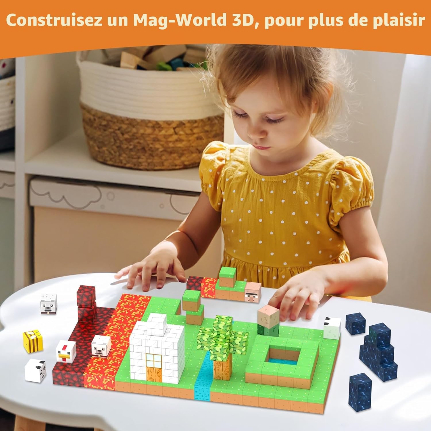 Thumbnail 4 de Blocs de construction magnétiques 150 pièces