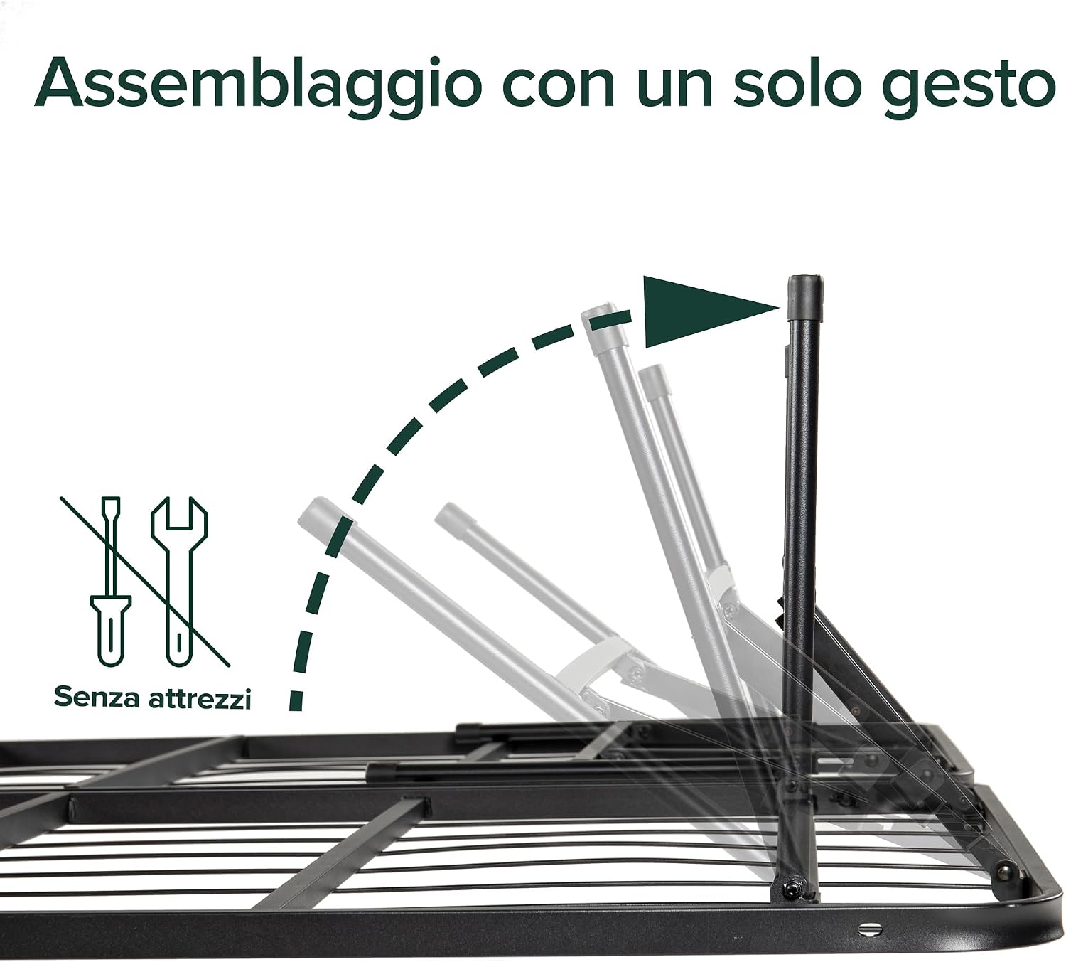 Thumbnail 6 de Zinus SmartBase Rete Matrimoniale 160x190 cm – Altezza 35,5 cm, Rete in Metallo Pieghevole, Montaggio rapido