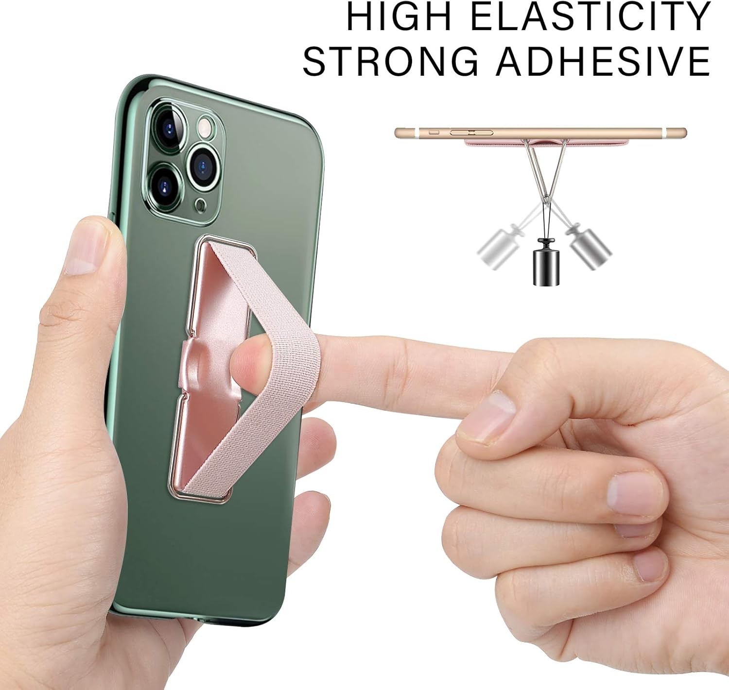 Thumbnail 2 de CISID Phone Strap (4-Pack) Phone Grip with Stand for iPhone, Samsung, and Most Smartphones