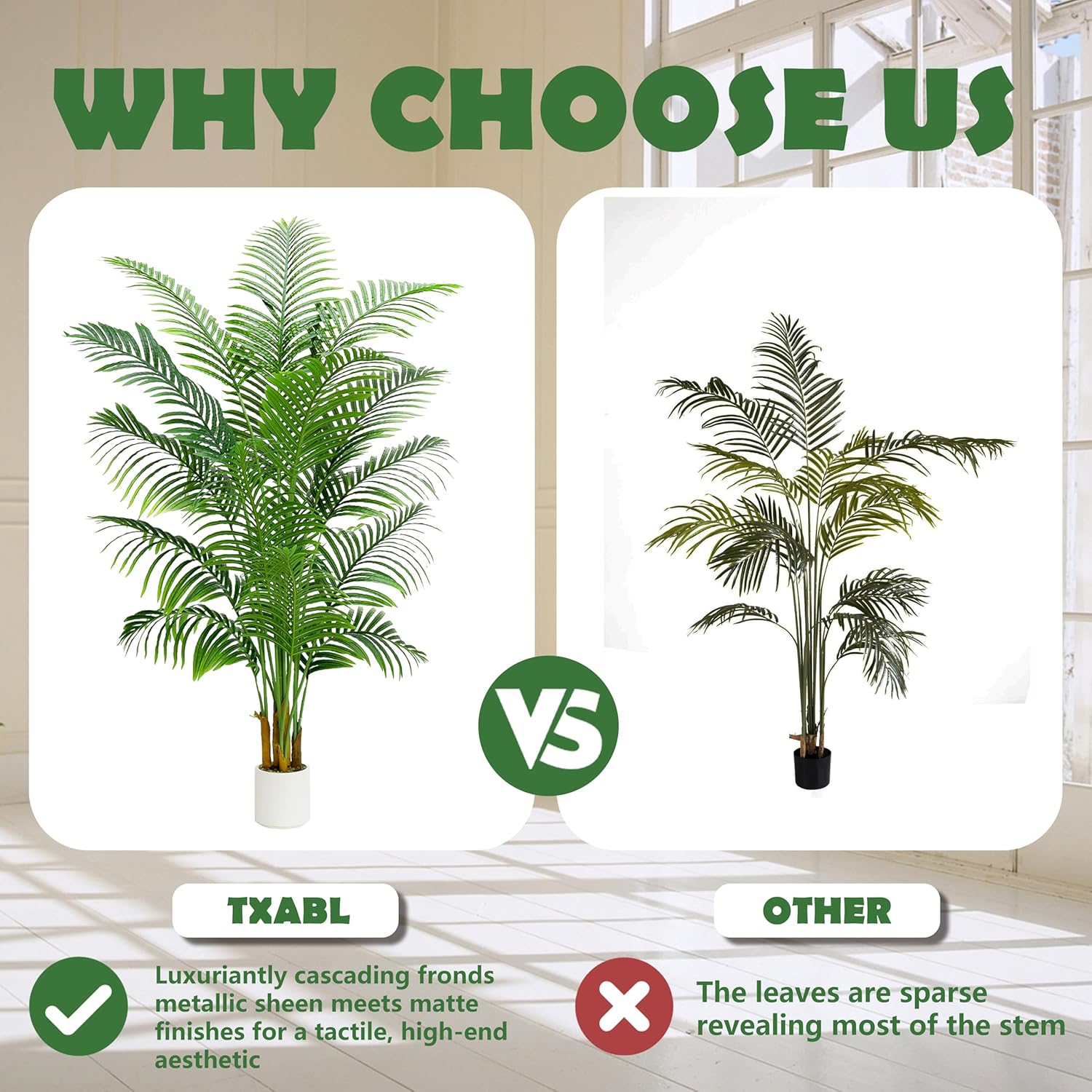 Thumbnail 5 de TXABL Künstliche Palme 210 cm im Topf