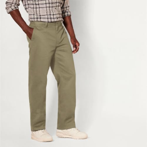 Detalle 2 de Amazon Essentials Men's Classic-Fit Wrinkle-Resistant Chino Trouser, Khaki Beige, 33W / 30L