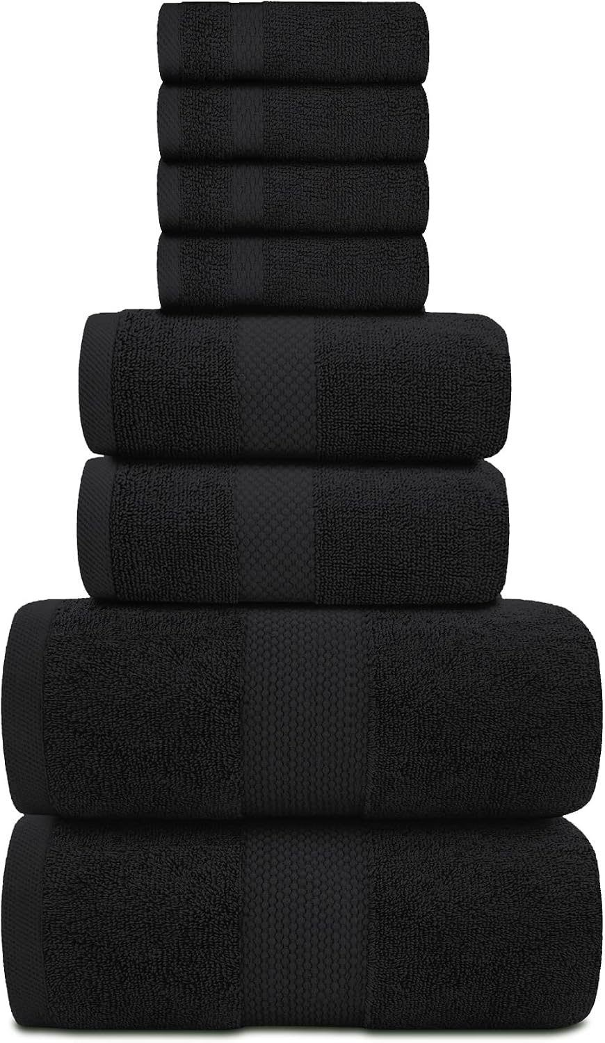 Detalle 2 de White Classic Bath Towel Set of 8