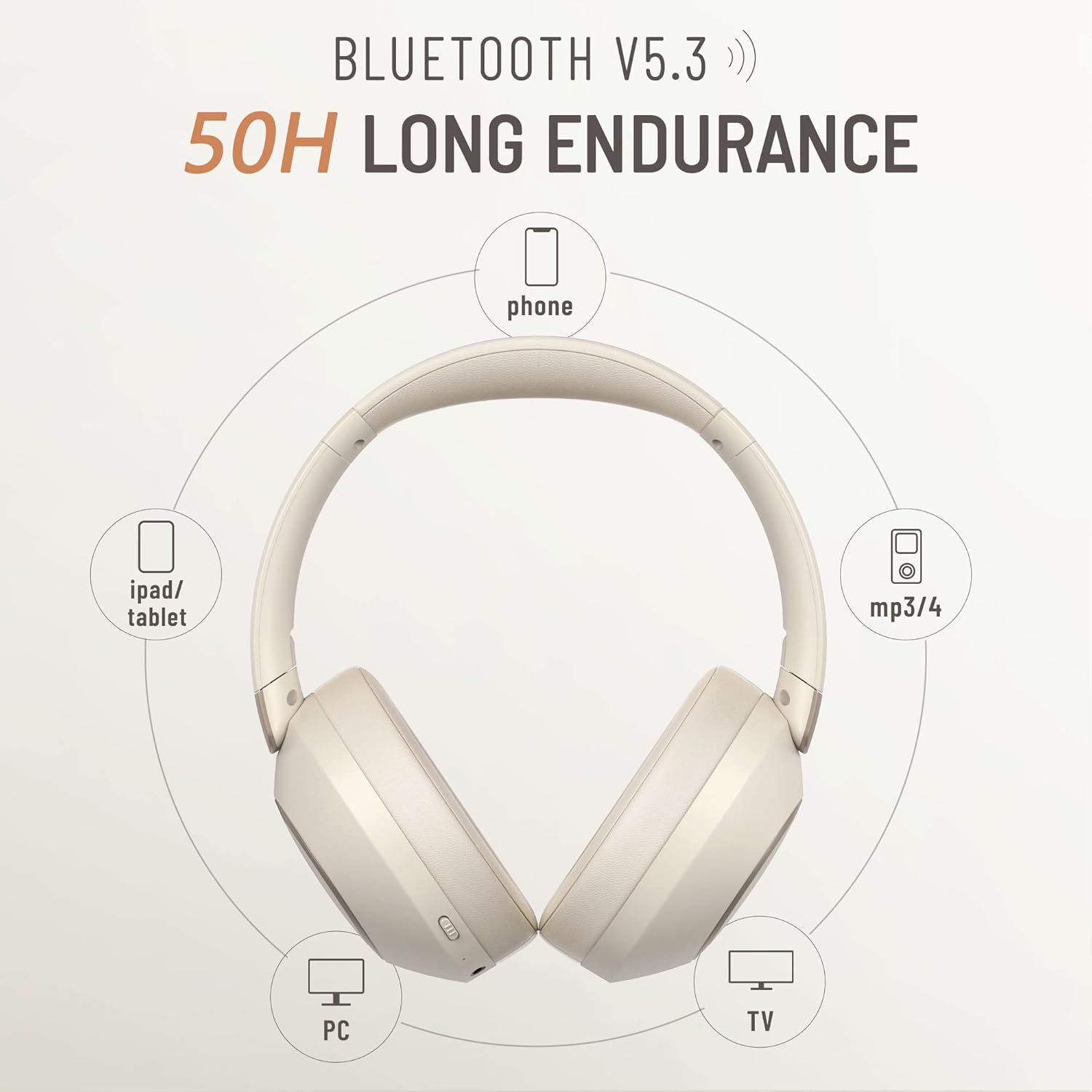 Detalle de LORELEI B-C6 Wireless Headphones 50H
