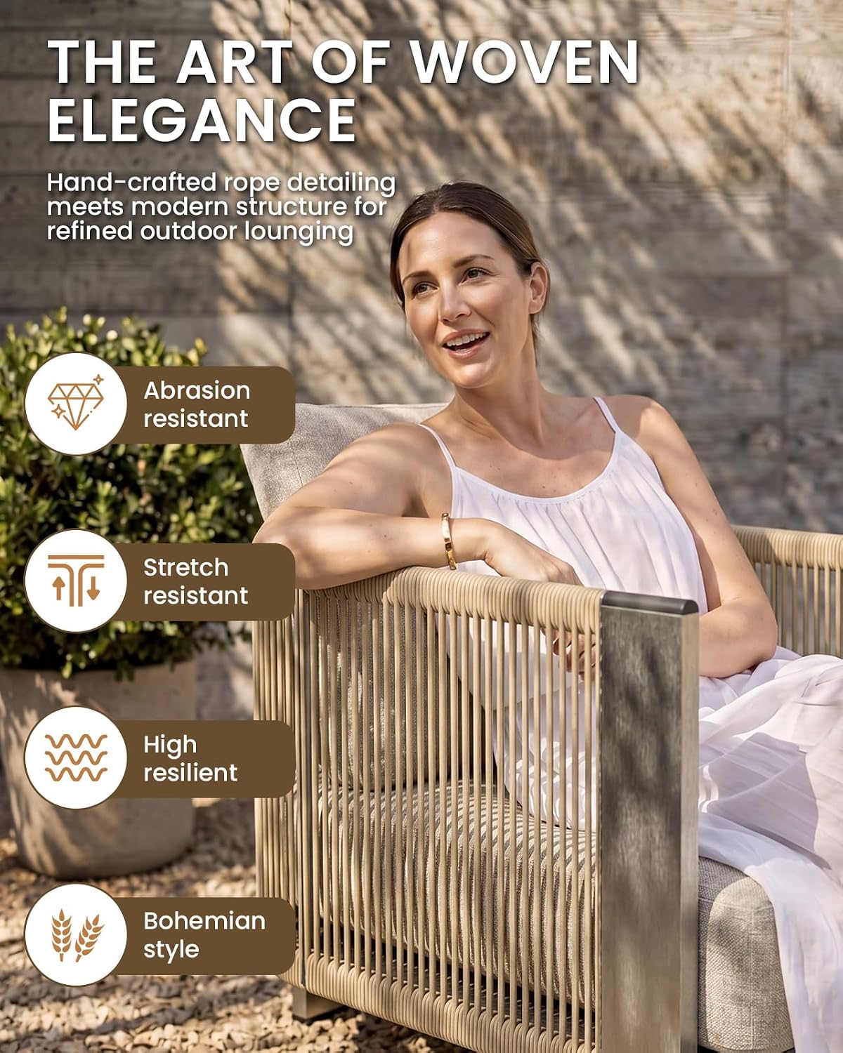 Detalle 2 de Vexwalx Patio Conversation Set, 4-Piece