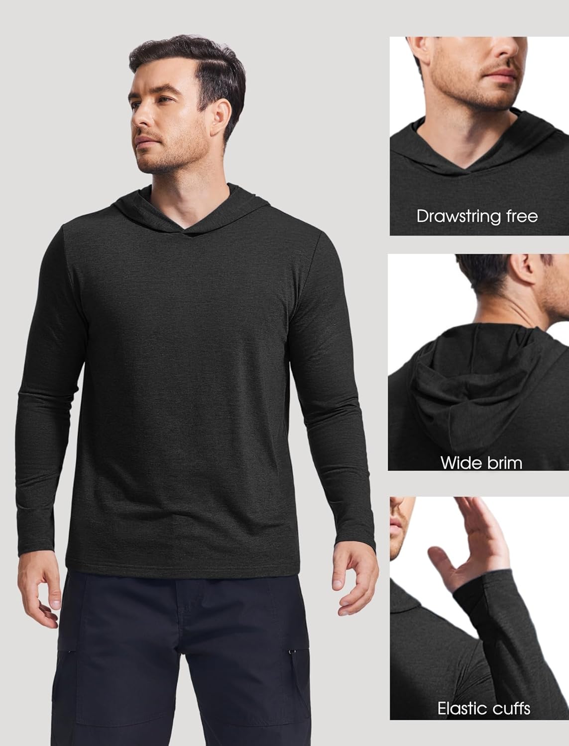 Thumbnail 3 de PINSPARK Lightweight Pullover Hoodie for Men