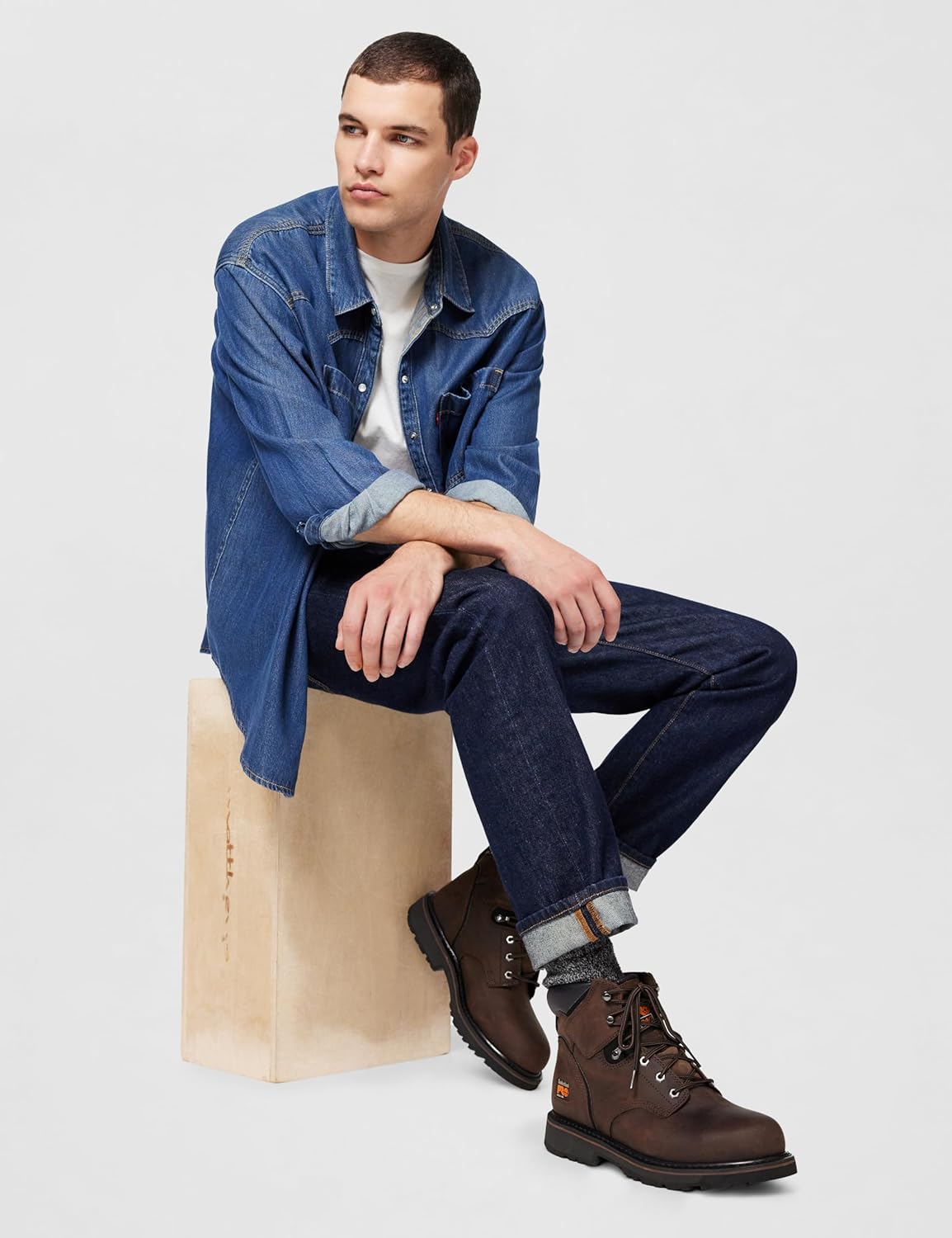 Thumbnail 1 de Timberland Pit Boss Stivali da Lavoro Industriali da Uomo – Pelle resistente, chiusura in gomma