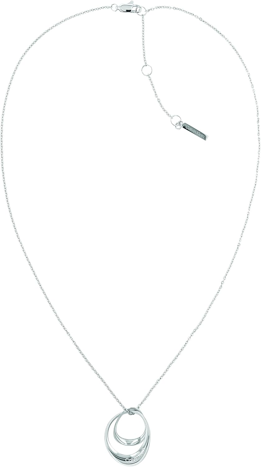 Thumbnail 6 de Calvin Klein collana da donna “Warped Rings” in acciaio inossidabile bicolore