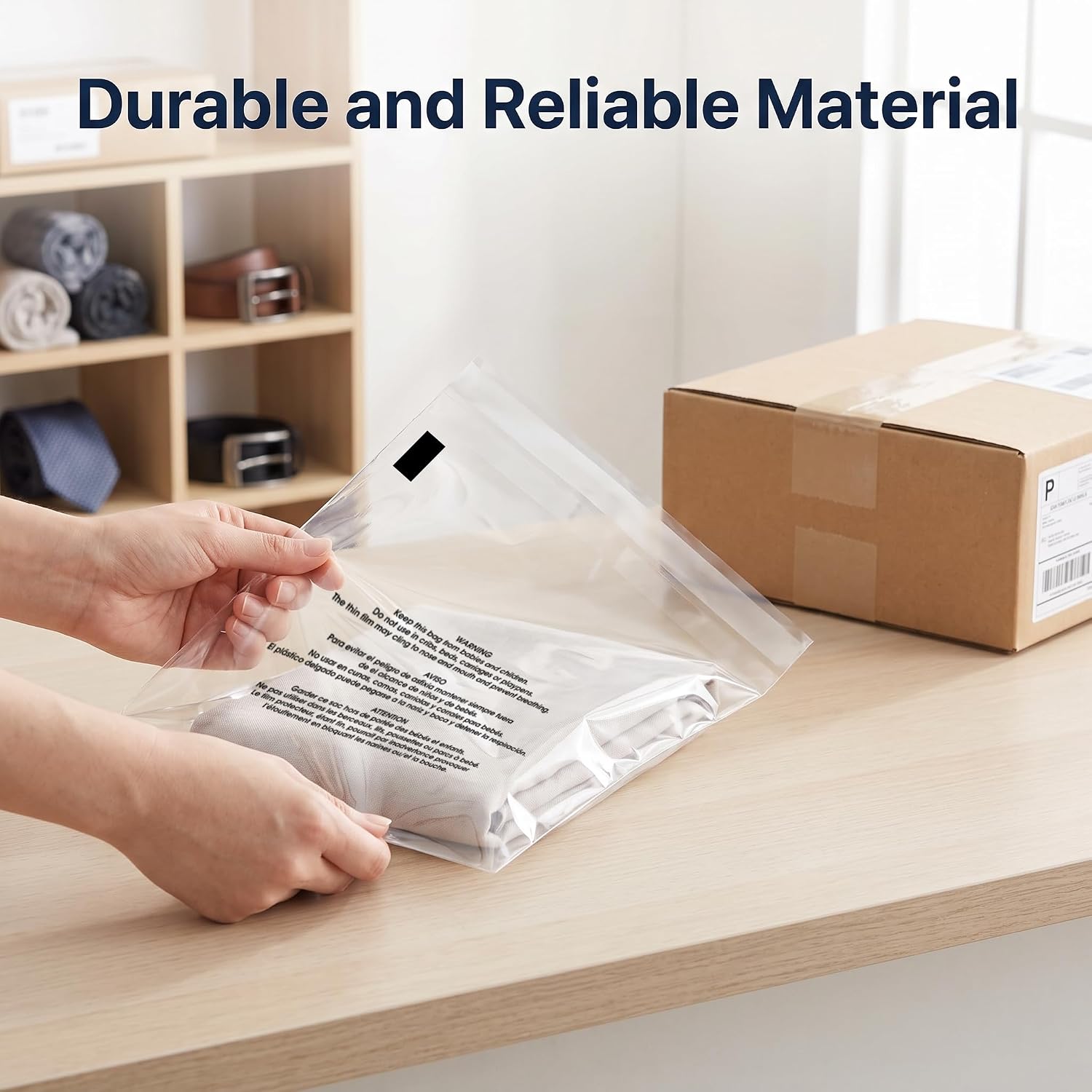 Detalle 2 de Spartan Industrial FBA_SFW-Bag-0609 6 x 9-Inch Clear Poly Bags, 1,000 Count