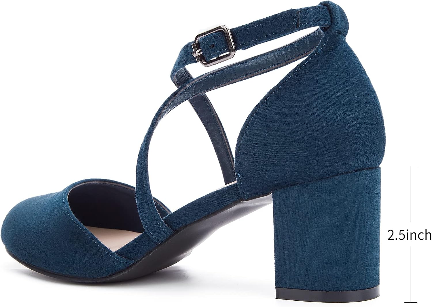 Thumbnail 6 de Greatonu Womens Court Shoes Mid Heel Chunky Dress Sandals