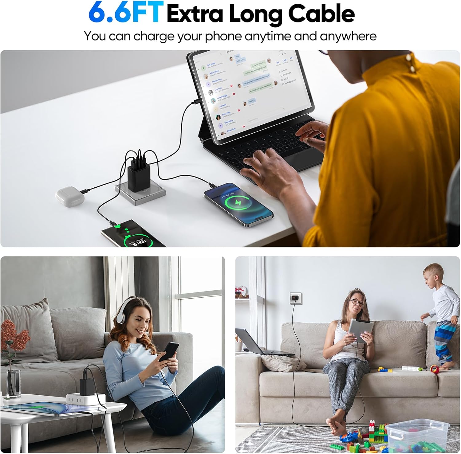 Thumbnail 5 de USB C Wall Charger 80W 4-Port 🔌