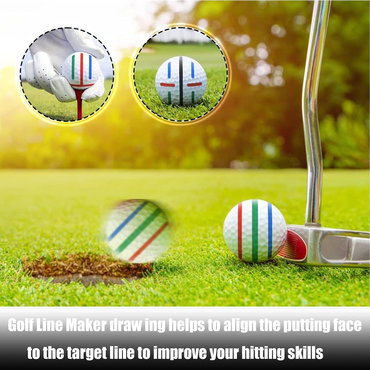 Thumbnail 5 de Golf Ball Line Marker Tool, ABS