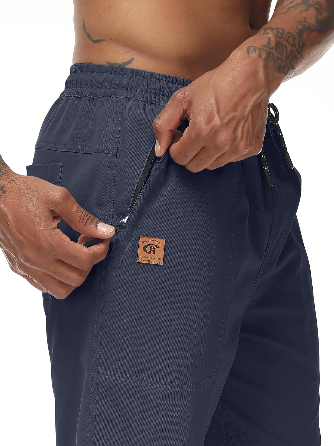 Thumbnail 2 de YuKaiChen Classic Fit Twill Shorts with Zip Pockets