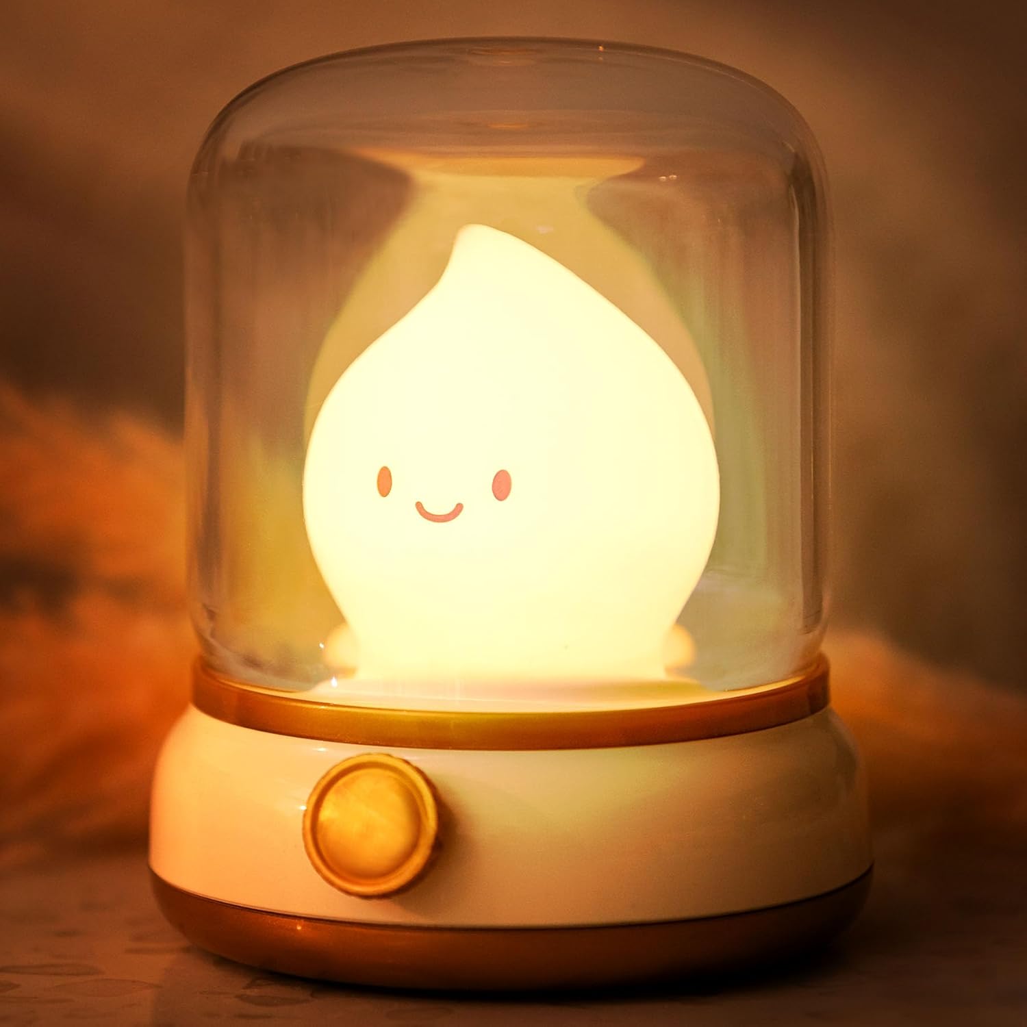 Detalle de IHALO Nachtlicht Kinder Dimmbar – Kabellose Nachttischlampe mit Timer