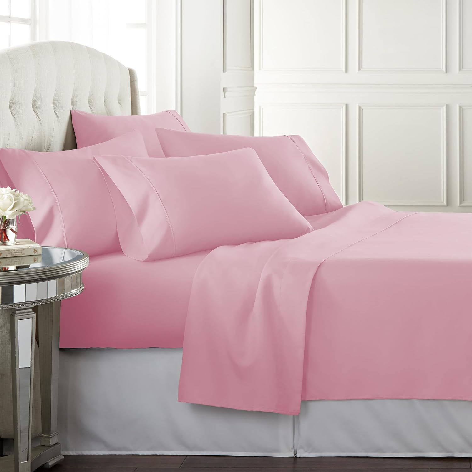 Thumbnail 3 de Danjor Linens King Size Bed Sheet Set for Hot Sleepers – Premium Cooling Microfiber, 6-Piece with 4 Pillowcases