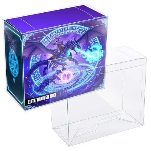 Detalle de Wigearss 10 Pièces Boîtes de Protection pour Pokémon ETB – Étui PET transparent pour Pokémon TCG
