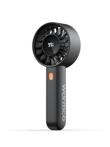 Detalle de Warmco HC2 Handventilator Akku – Tragbarer Mini Ventilator mit 5000mAh