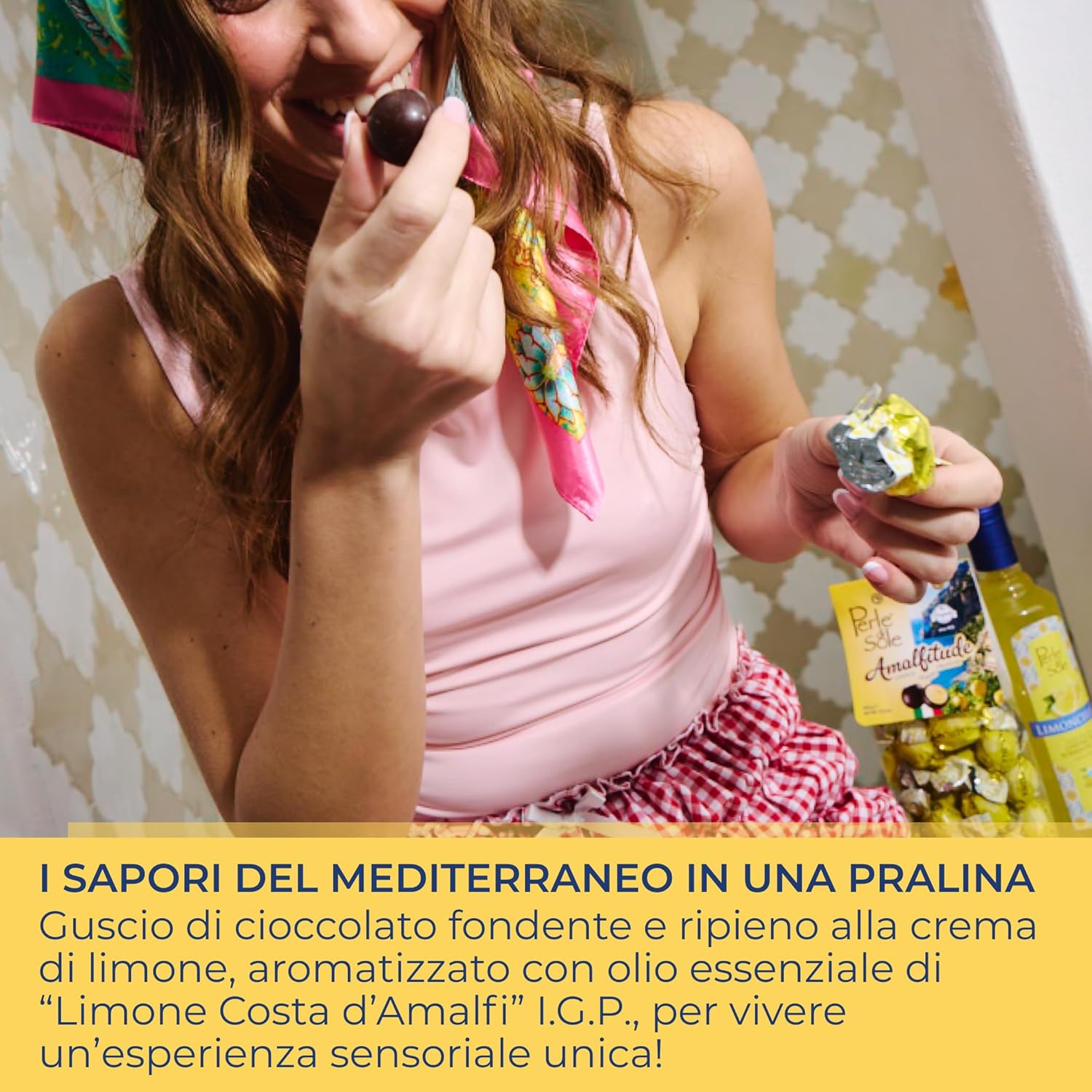 Thumbnail 3 de Perle di Sole ‘Amalfitude’ praline al limone Costa d’Amalfi I.G.P. con cuore cremoso e cioccolato fondente, 300 g
