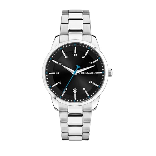 Detalle de Trussardi Orologio Uomo Tempo Data 40 mm – Collezione T‑Bridge