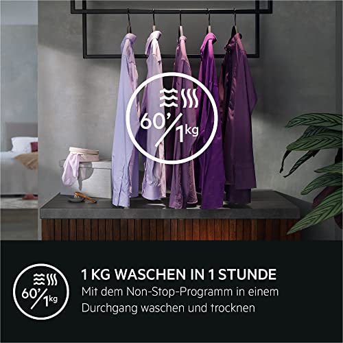 Detalle 2 de AEG Serie 7000 Waschtrockner LWR7AMZ48WD – 8 kg Waschen, 5 kg Trocknen