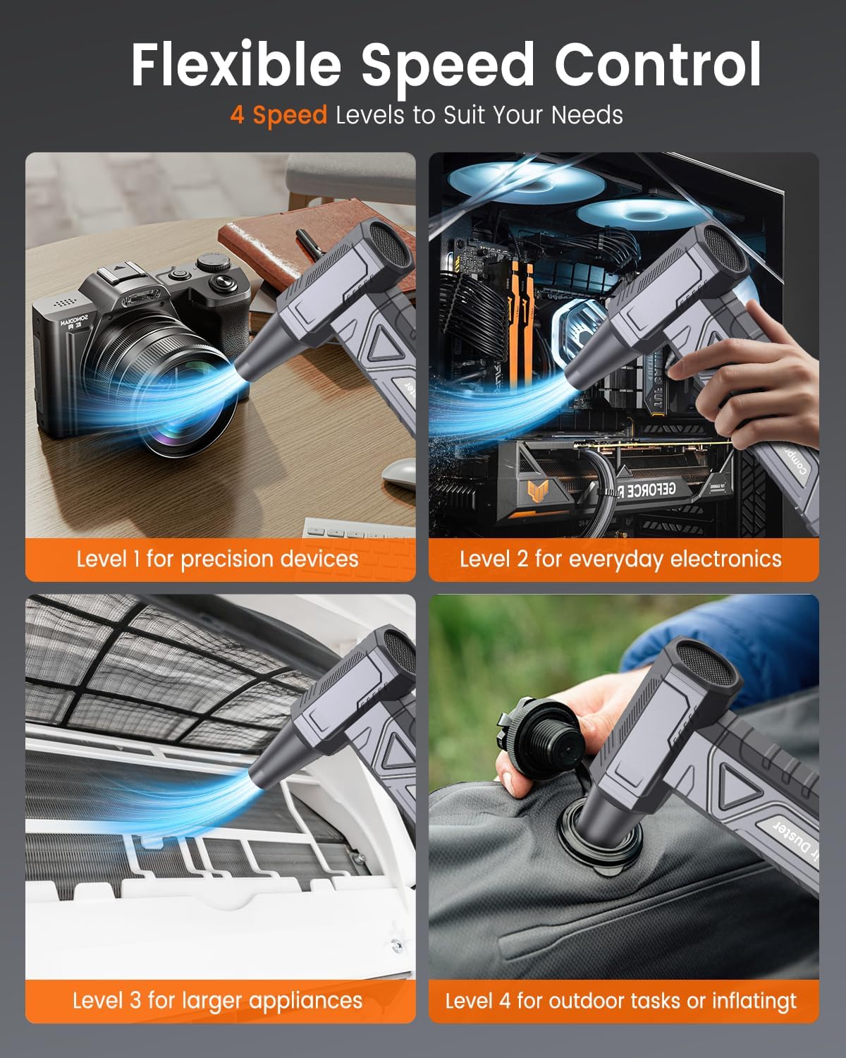 Thumbnail 3 de LUKEA Air Duster Potente 200000 RPM con LED
