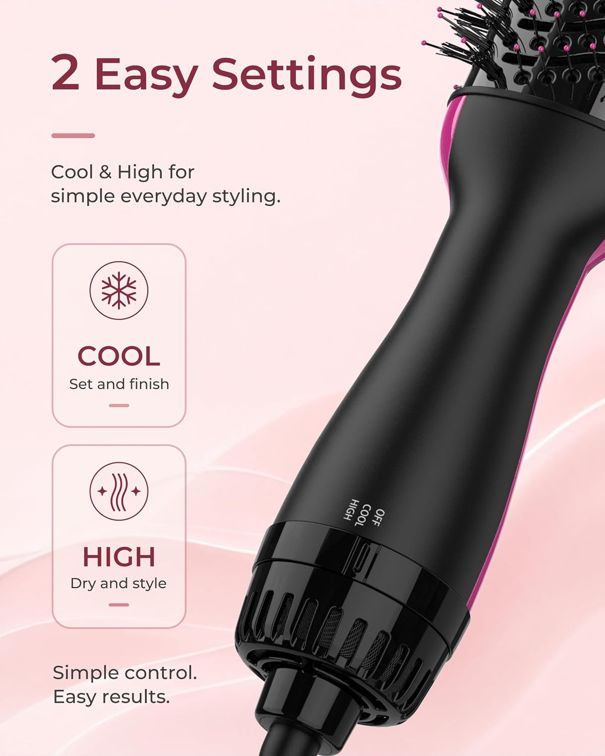 Detalle de Umeely Mini Hair Dryer Brush