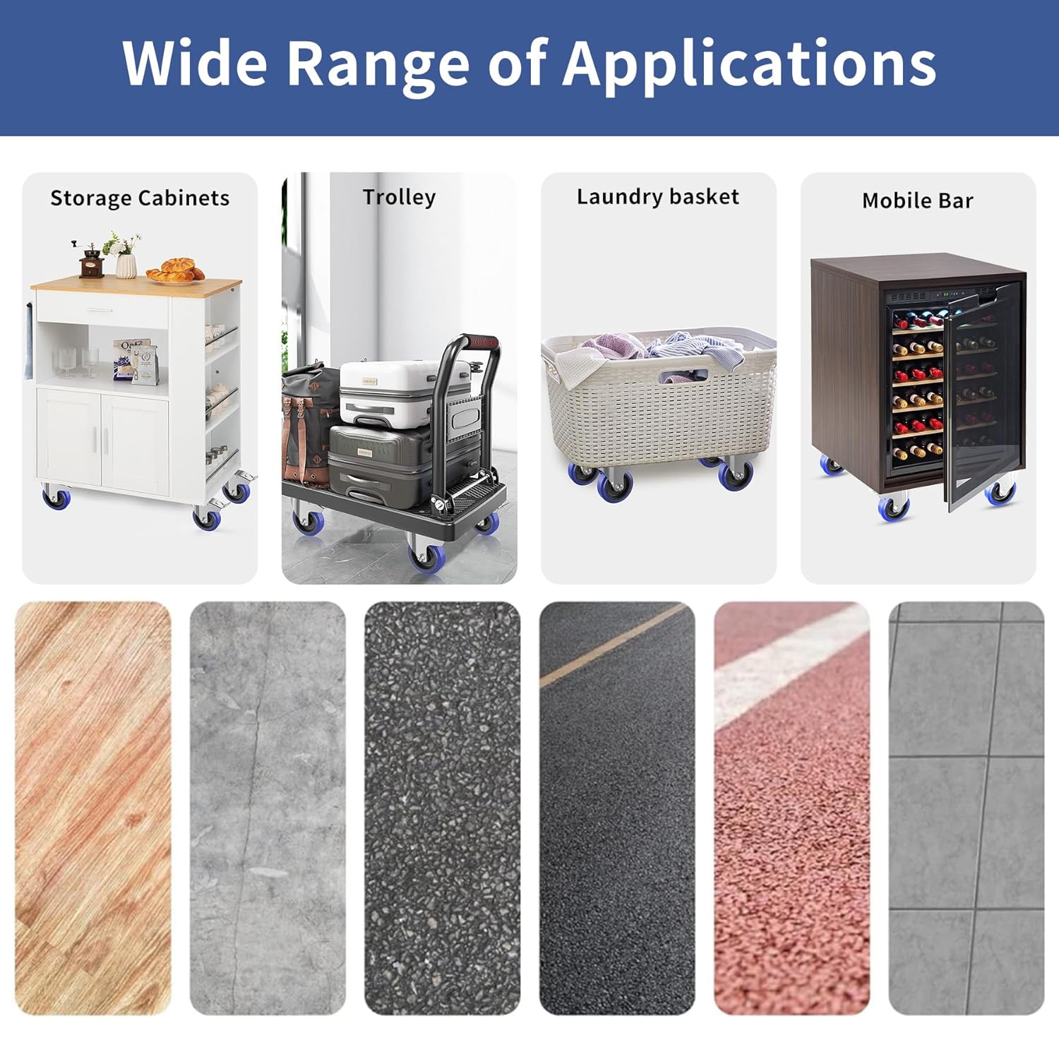 Thumbnail 4 de Forever Speed Schwerlastrollen 100 mm 4er Set