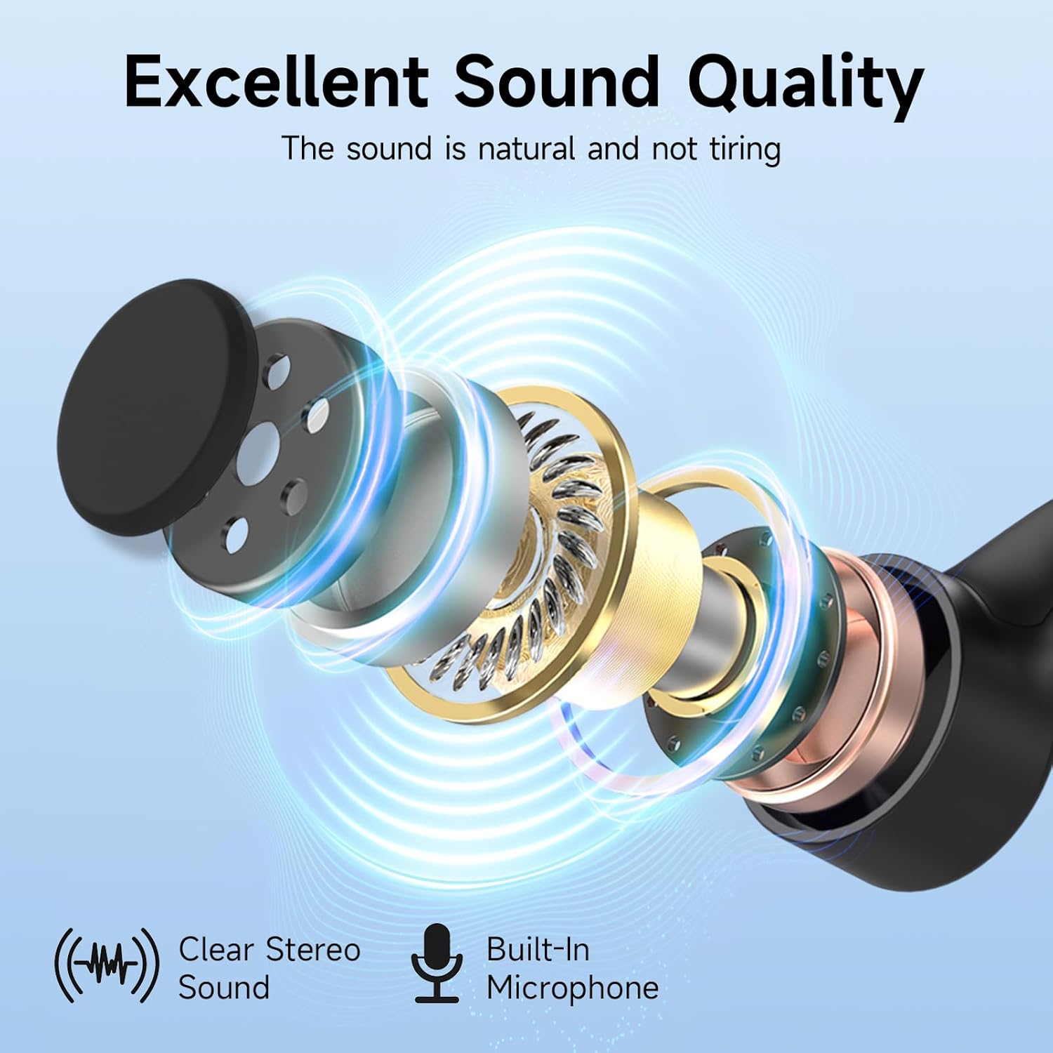 Thumbnail 5 de LOBKIN Bone Conduction Headphones: Open-Ear Bluetooth 6.0 with Mic