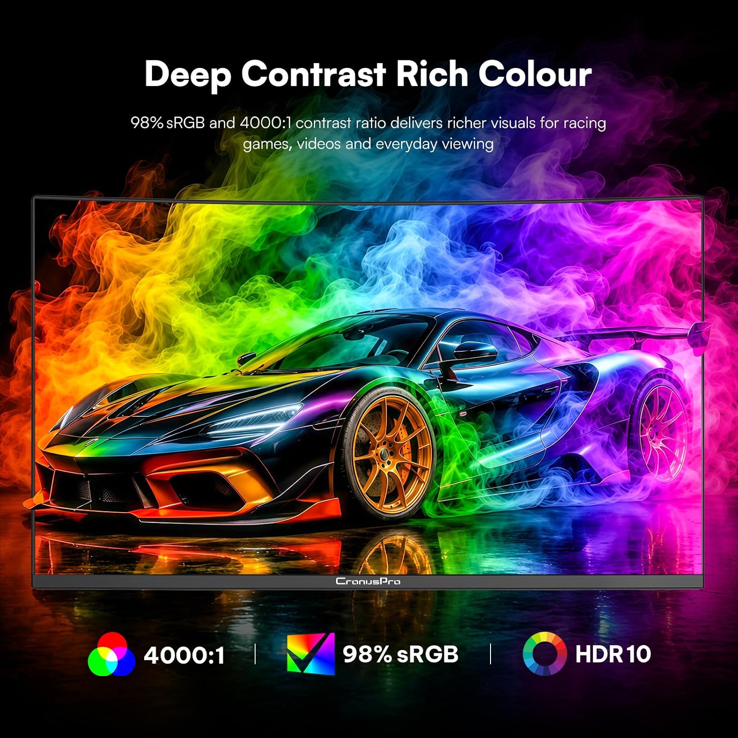 Detalle de 24 Inch CronusPro curved 200Hz gaming monitor
