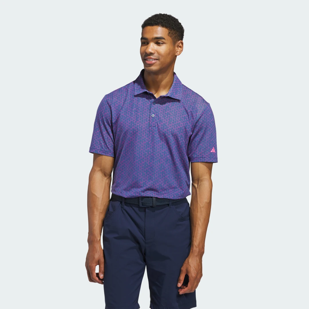 Detalle de Adidas ULTIMATE365 MESH TANGO PRINT CLIMACOOL POLO SHIRT – Azul