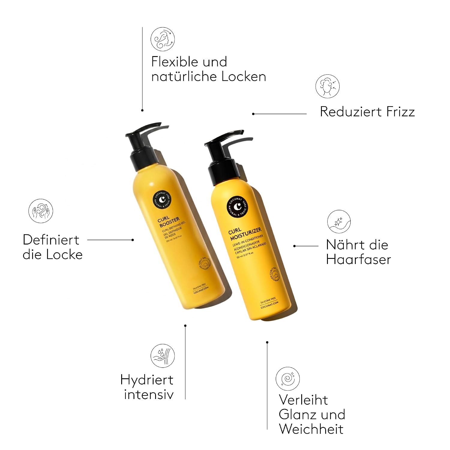 Detalle 1 de COCUNAT Curly Methode Curl Booster + Leave-In