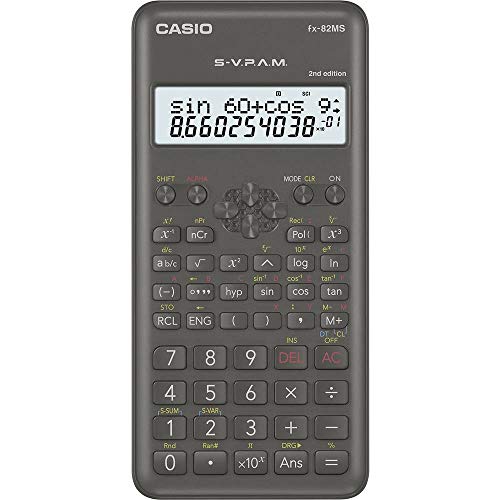 Detalle de Casio FX-82MS-2-S-ET-B, Calculadora Científica Gris Oscuro: ficha de compra útil