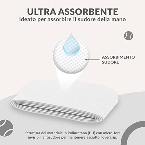Thumbnail 6 de Palbea OverGrip Padel Bianco Extra Aderente — Confezione da 6 Pezzi