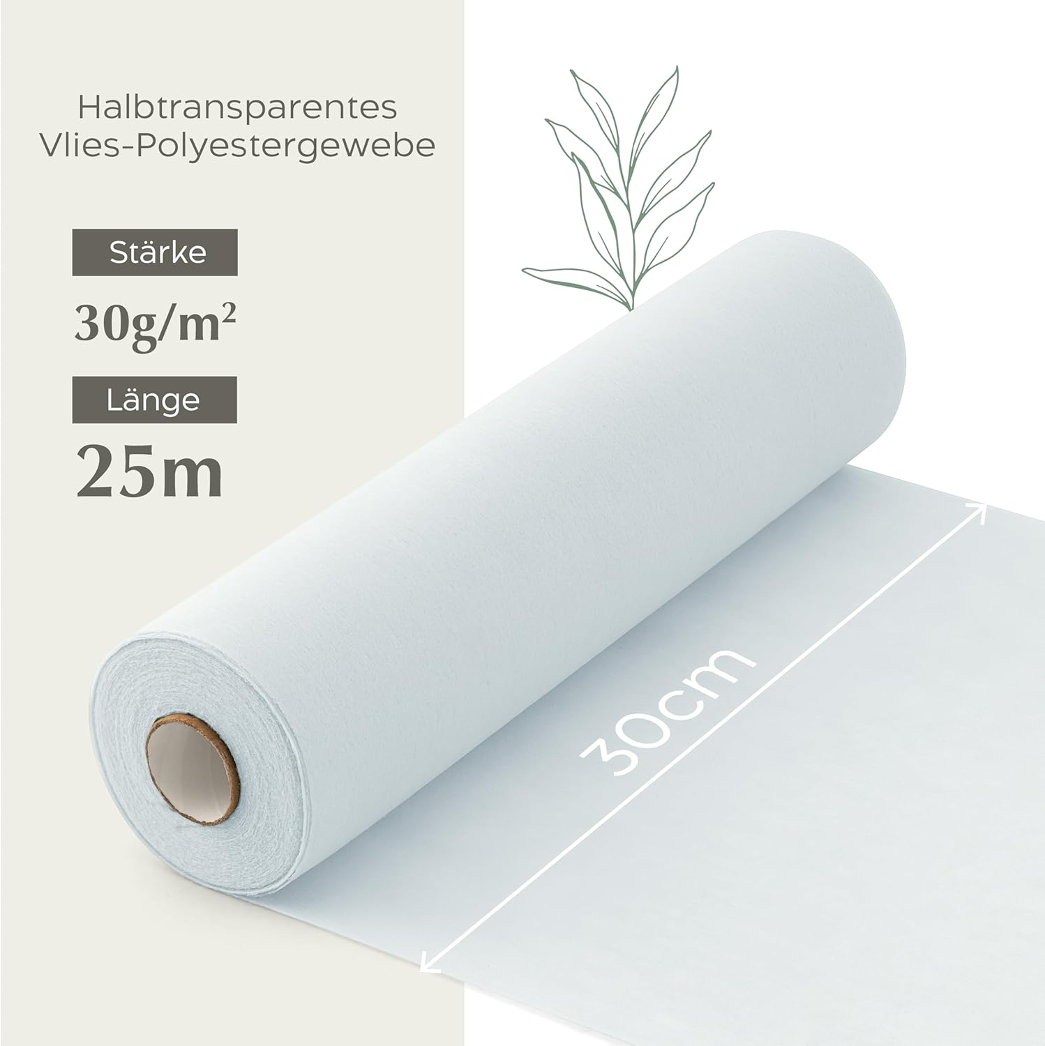 Thumbnail 4 de Twinzee Vlies Tischläufer Weiß 30 cm × 25 m – Vielseitige Deko für Hochzeit, Geburtstag und mehr