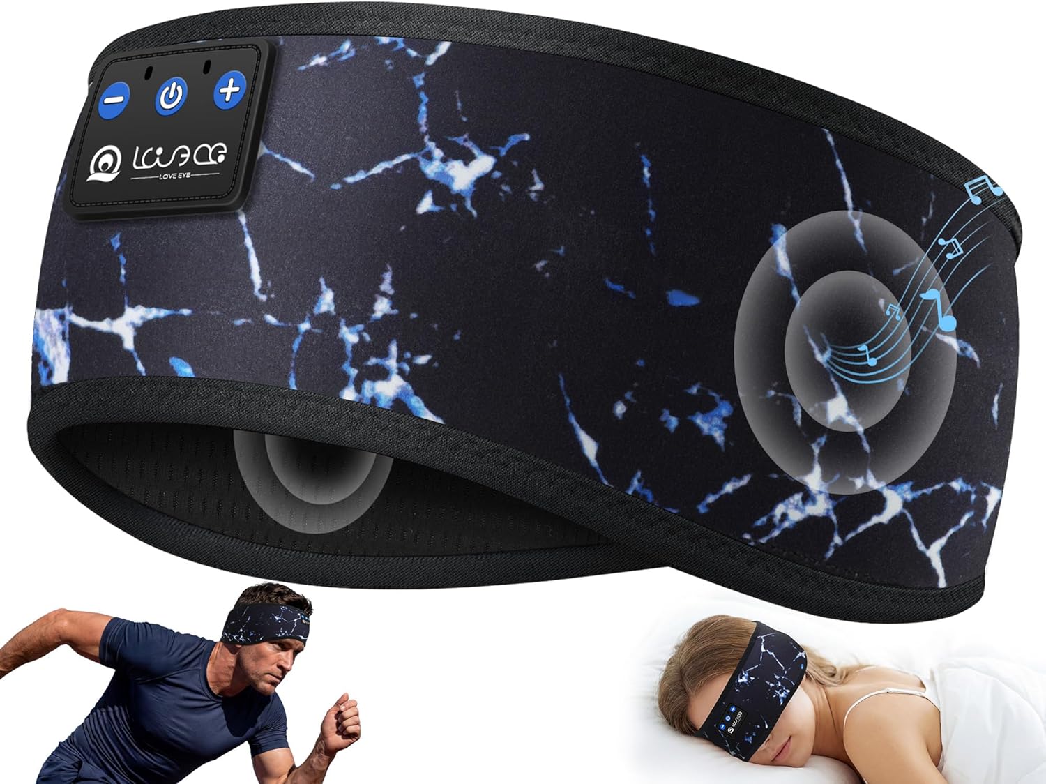Detalle de LOVE EYE Bluetooth 5.4 Sleep Headphones Headband