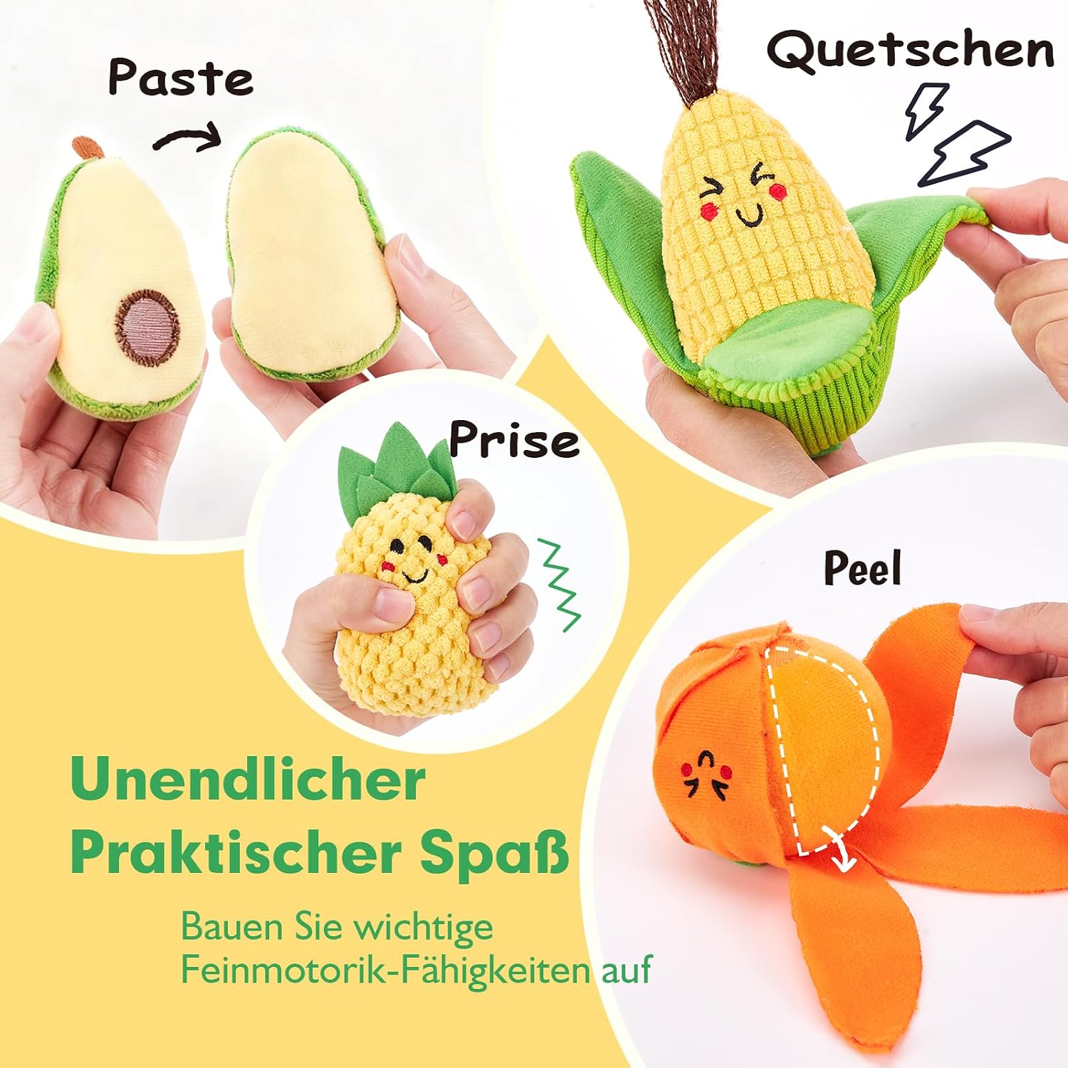 Thumbnail 2 de hahaland Obst und Gemüse Sensorik 16-teilig