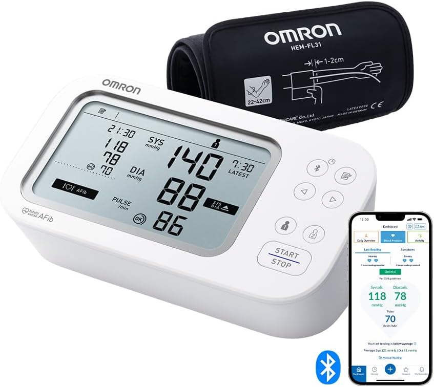 OMRON X7 Oberarm-Blutdruckmessgerät 2 Benutzer 🩺
