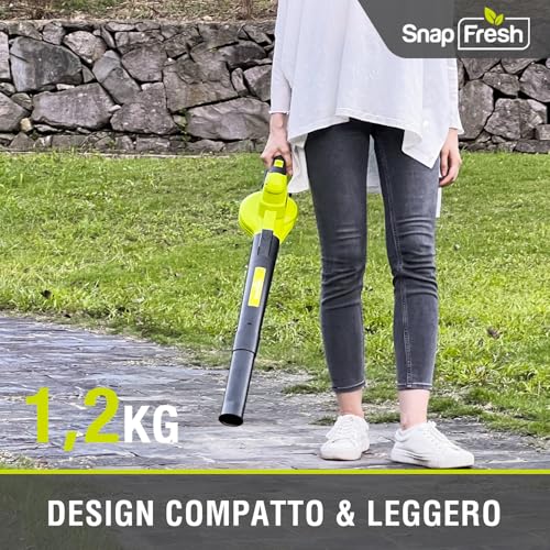 Detalle de SnapFresh Soffiatore a Batteria 20V: leggero, potente e versatile