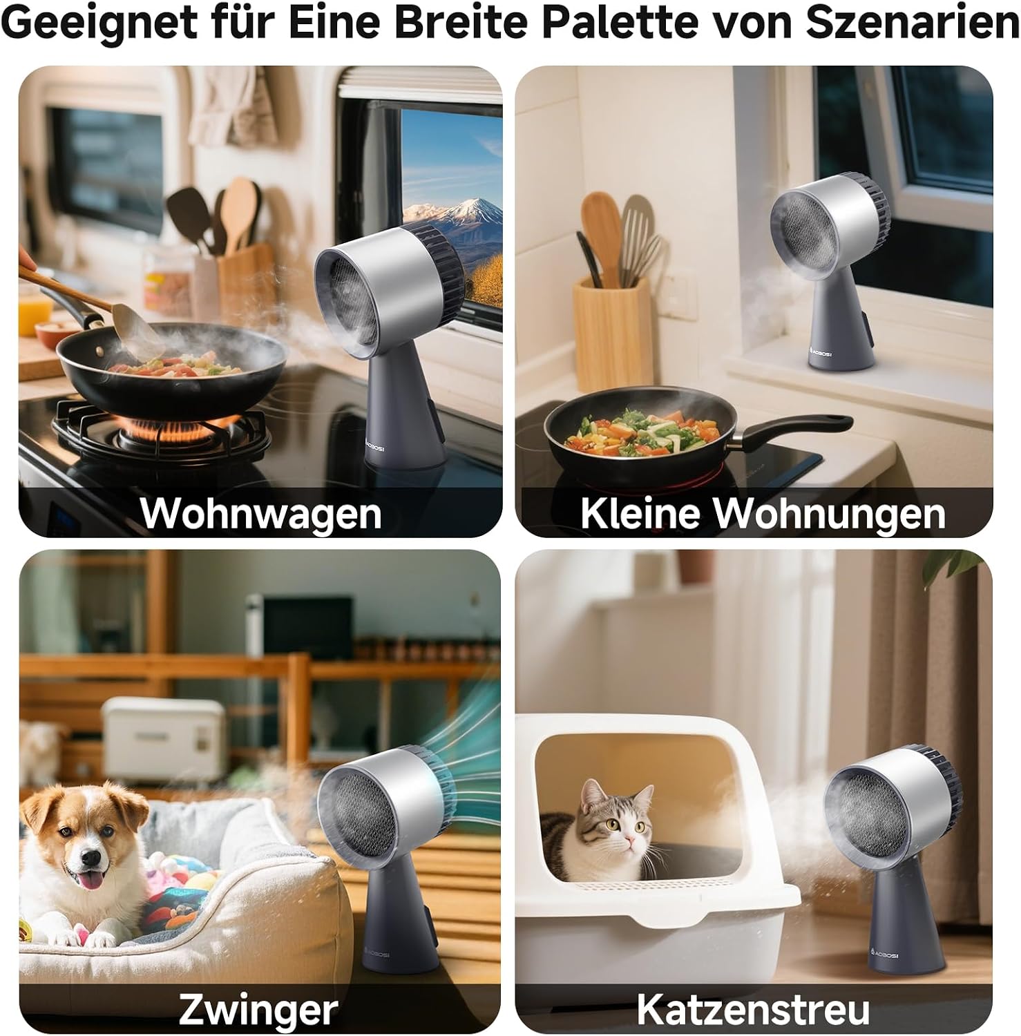 Thumbnail 6 de AAOBOSI Mini Dunstabzugshaube mit 3 Stufen