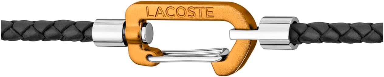 Thumbnail 1 de Bracelet Lacoste en cuir double tour pour homme « MATT » avec fermoir mousqueton