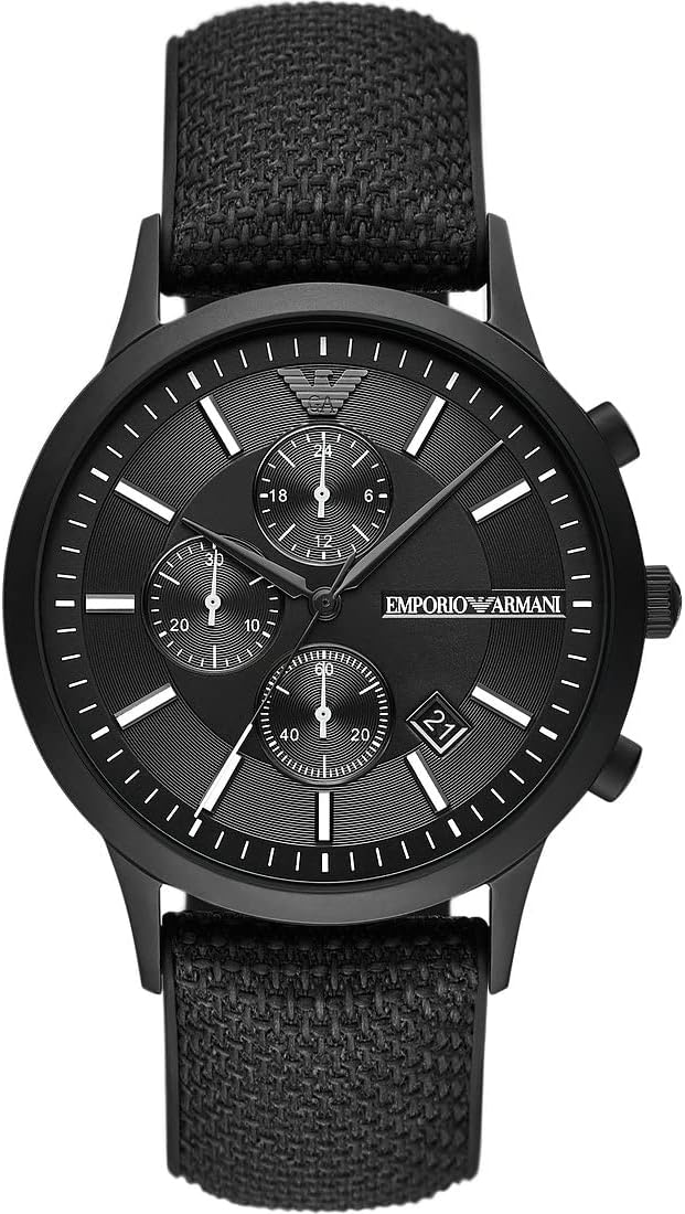 Detalle 2 de Emporio Armani Orologio da uomo con movimento al quarzo, cassa da 35 mm e impermeabilità 50 m